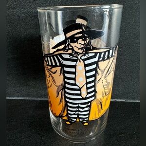 Vintage McDonald's Hamburglar Collector Series drinking glass